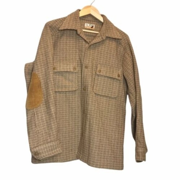 Vintage 1970 Pendleton 100% Virgin Wool Size Large Elbow Patches - Picture 5 of 15